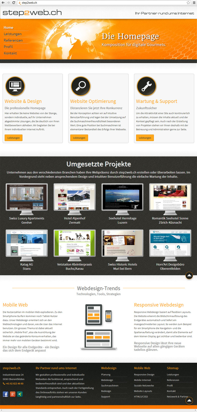 Web Design step2web - Ihr Partner rund ums Internet