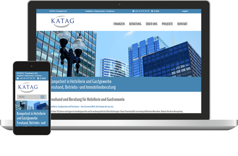 Web Design KATAG Treuhand AG