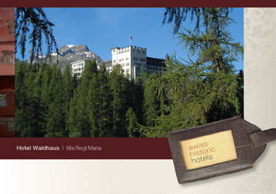 Postkarte Swiss Historic Hotels Postkarten