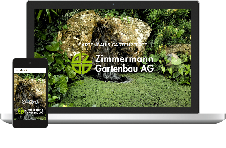 Web Design Zimmermann Gartenbau AG