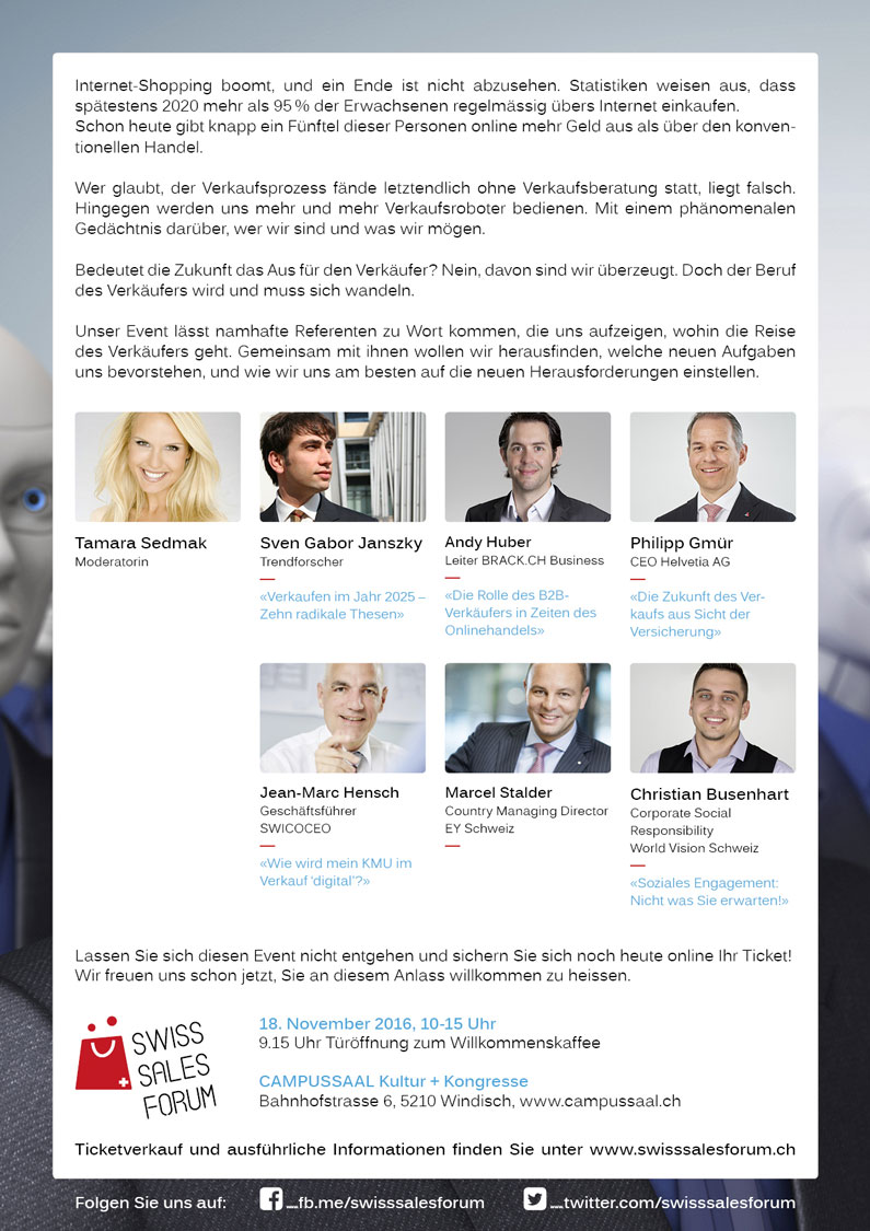 Flyer Swiss Sales Forum Programm